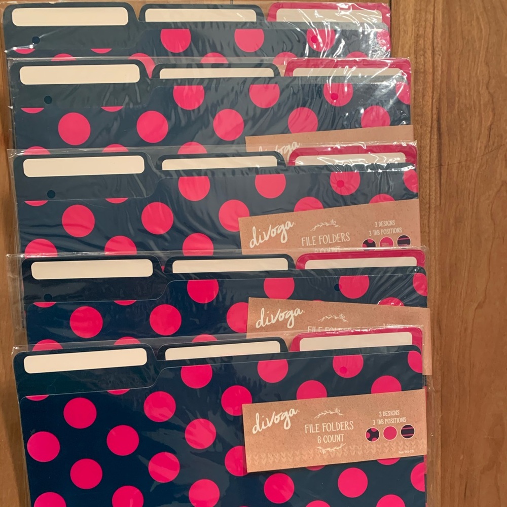 30 Brand New File Folders